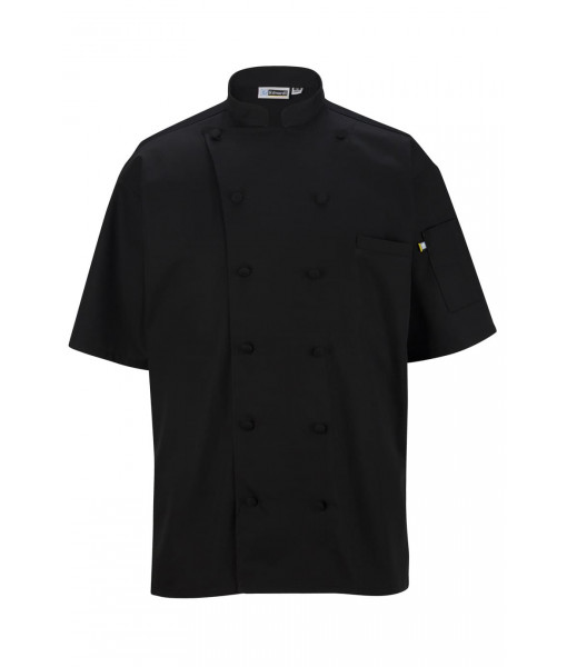 MESH BACK CHEF COAT - 12-CLOTH BUTTONS
