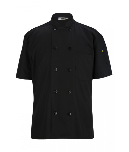 MESH BACK CHEF COAT - 10-BUTTONS