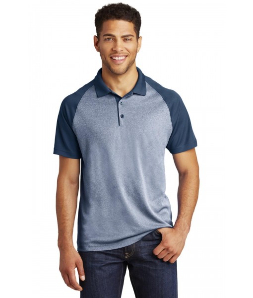 Sport-Tek ® PosiCharge ® RacerMesh ® Raglan Heather Block Polo. Sport-Tek ® PosiCharge ® RacerMesh ® Raglan Heather Block Polo.